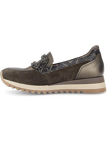 Mocassins en cuirs et daim