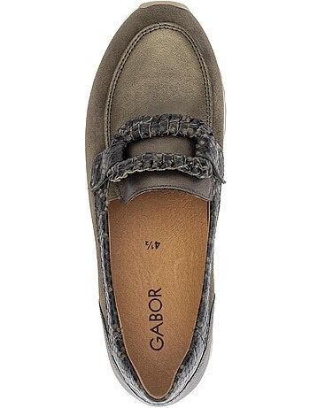 Mocassins en cuirs et daim