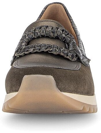 Mocassins en cuirs et daim