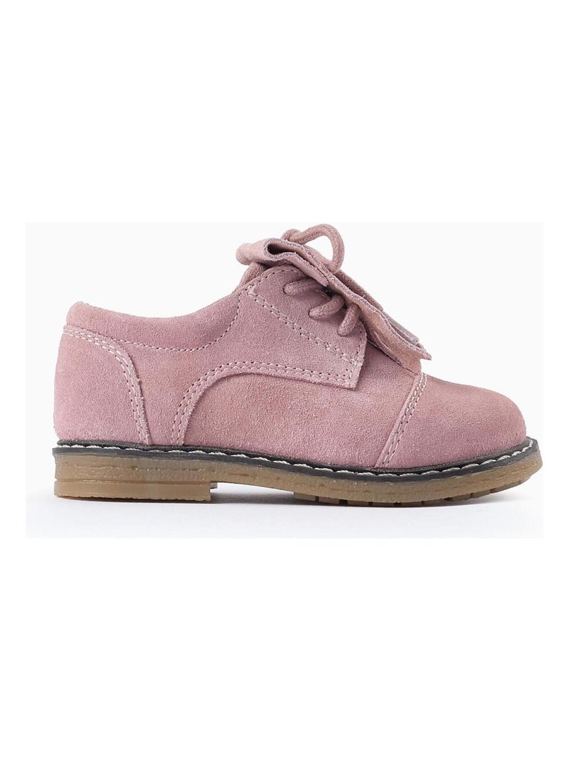 Mocassins en daim, avec lacets FRENCH CONNECTION Rose - Kiabi