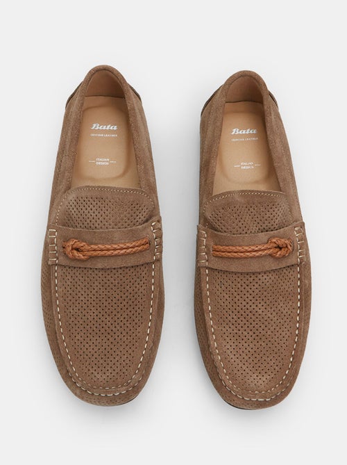 Mocassins en daim BATA - Kiabi