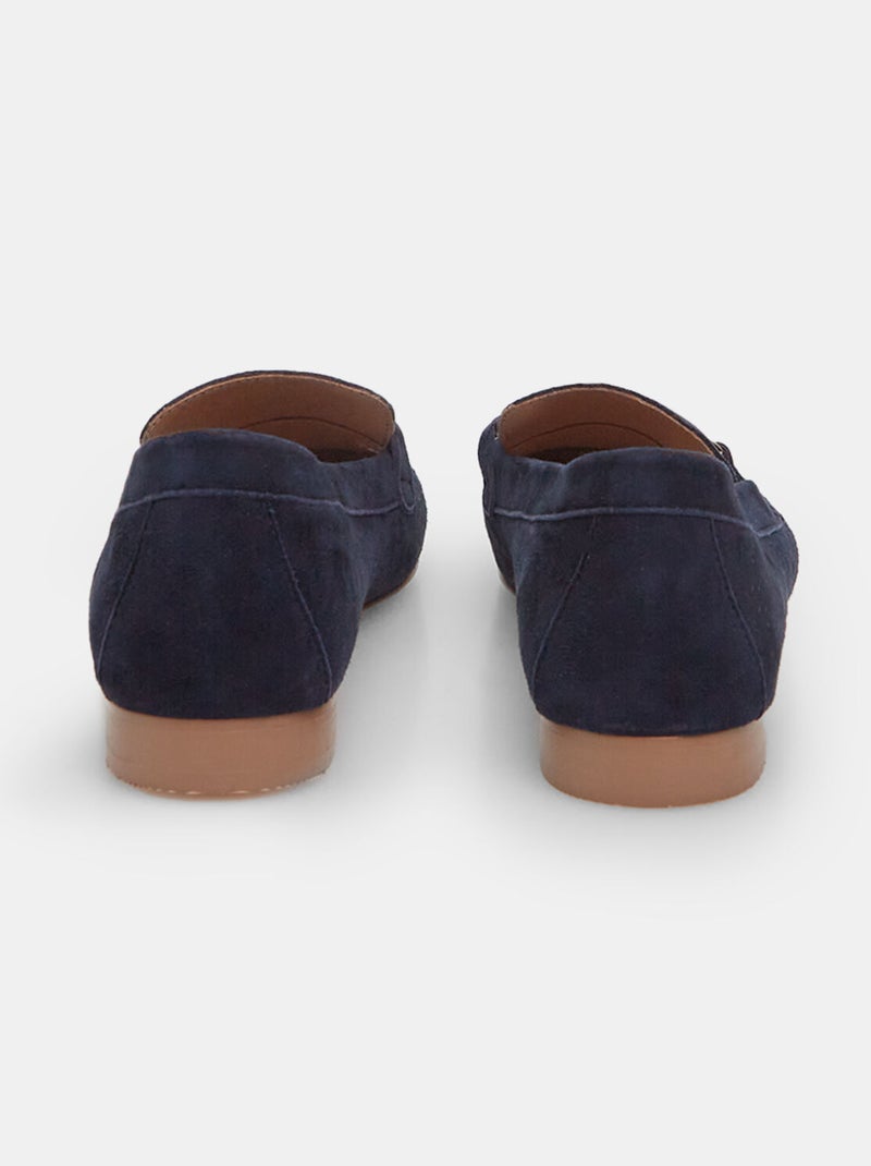 Mocassins en daim BATA Bleu - Kiabi