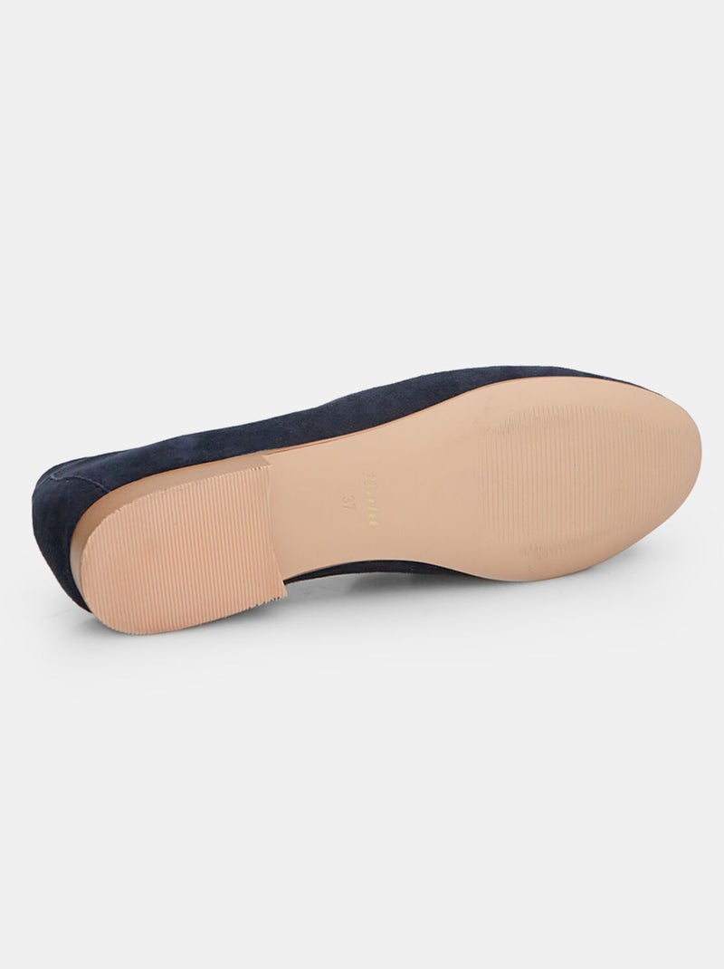 Mocassins en daim BATA Bleu - Kiabi