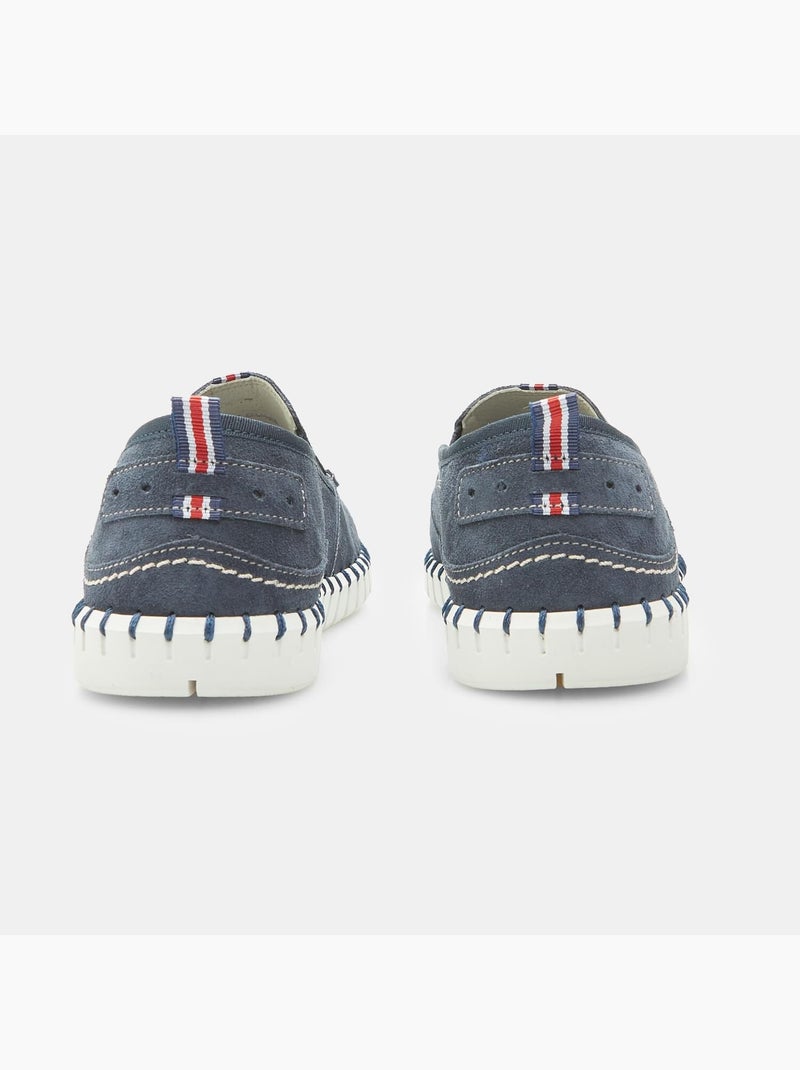 Mocassins en daim BATA Bleu - Kiabi