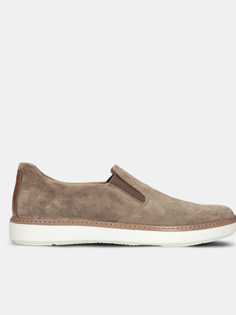 Mocassins en daim BATA Bronze - Kiabi