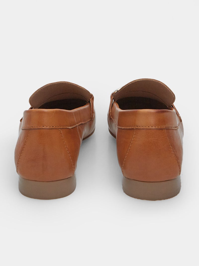 Mocassins en daim BATA Marron - Kiabi