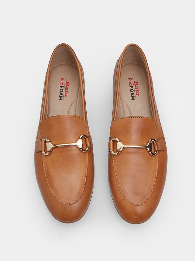 Mocassins en daim BATA Marron - Kiabi