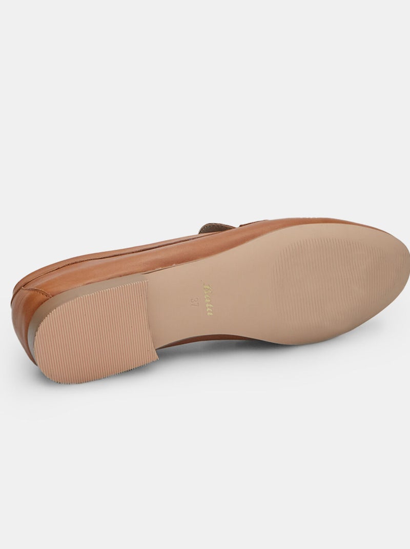 Mocassins en daim BATA Marron - Kiabi