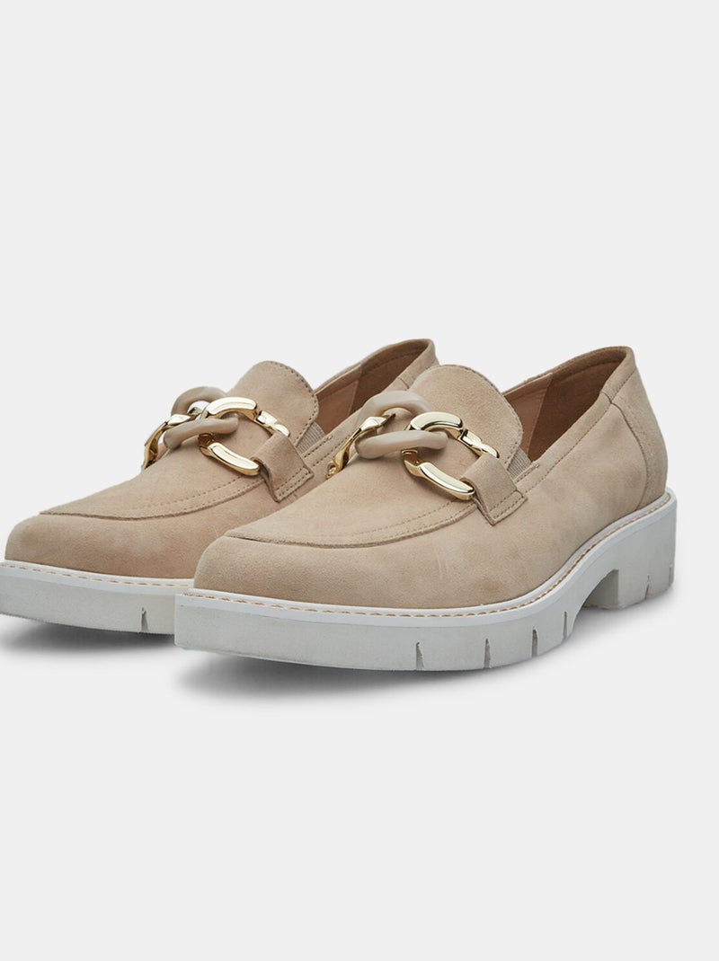 Mocassins en daim BATA Marron - Kiabi