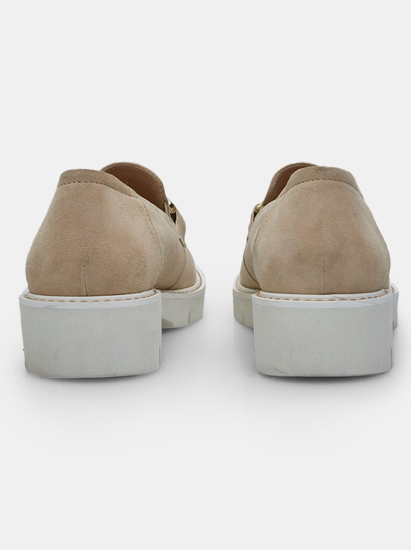 Mocassins en daim BATA Marron - Kiabi