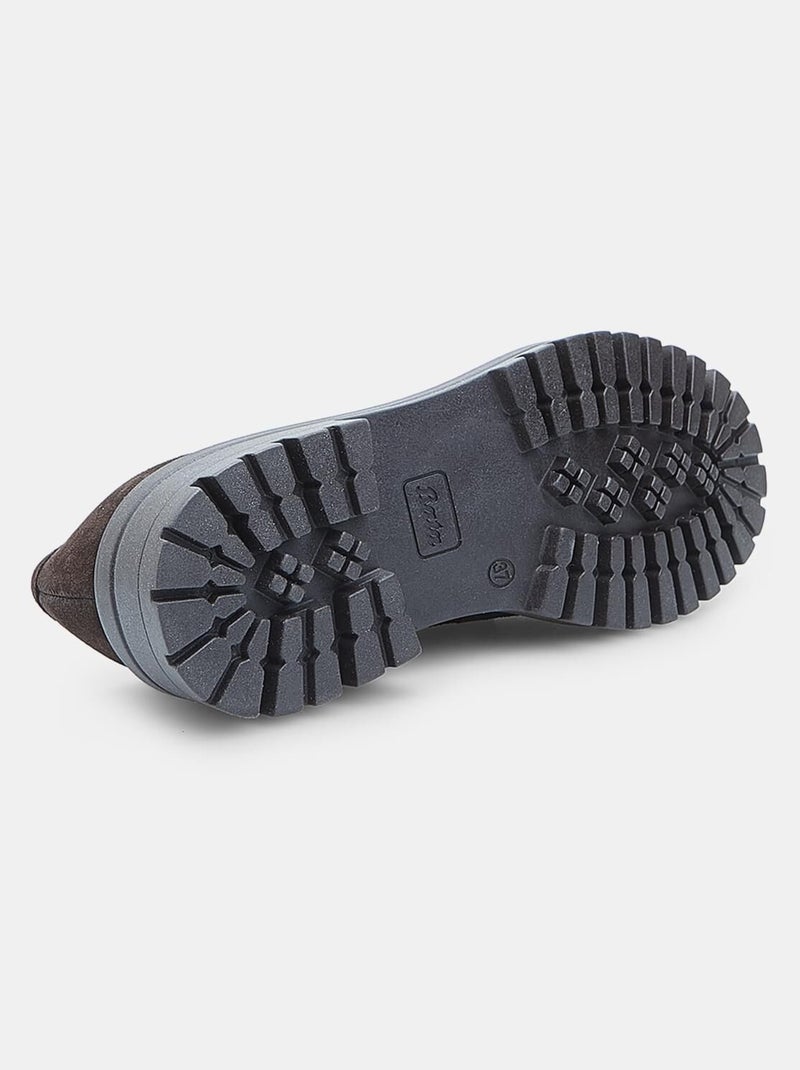 Mocassins en daim BATA Marron - Kiabi