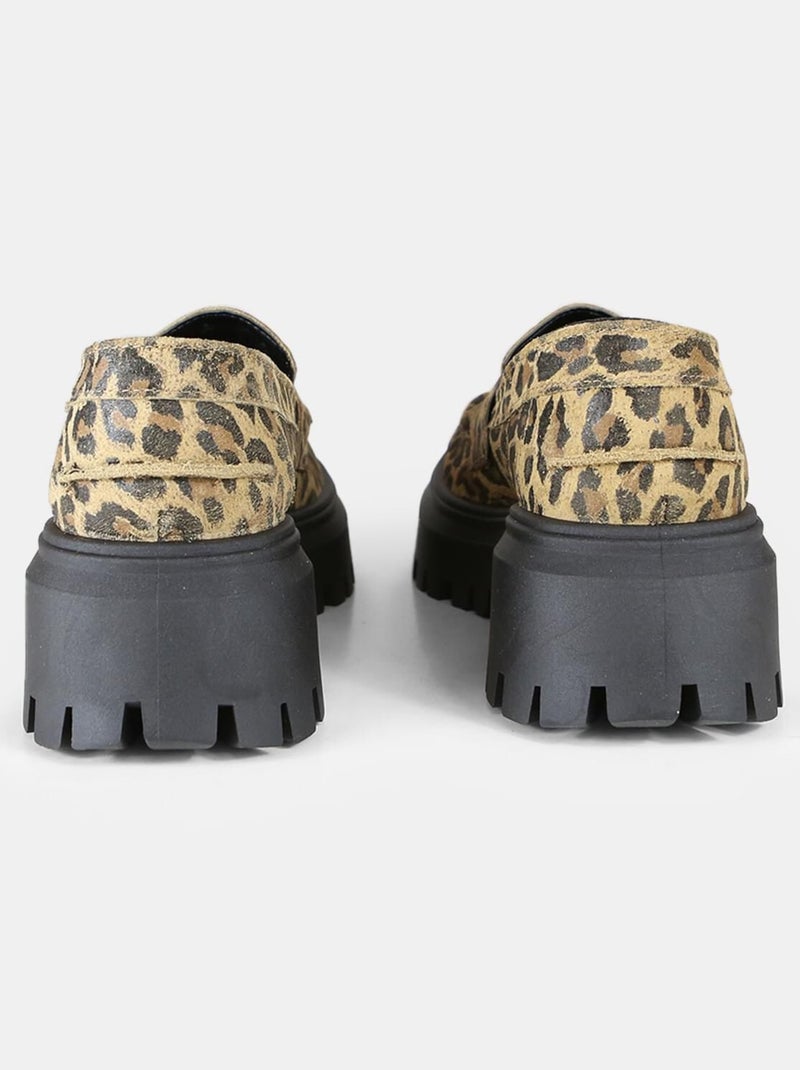 Mocassins en daim BATA Multicolore - Kiabi