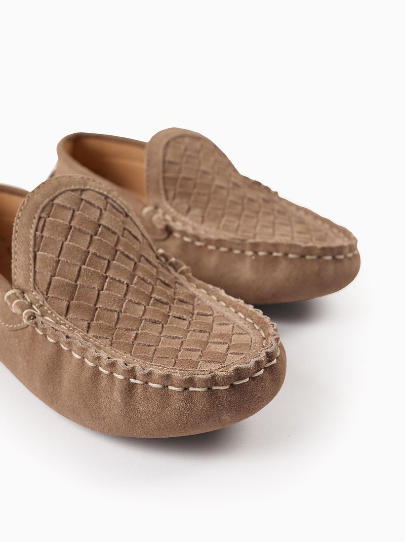 Mocassins en Daim Beige foncé - Kiabi