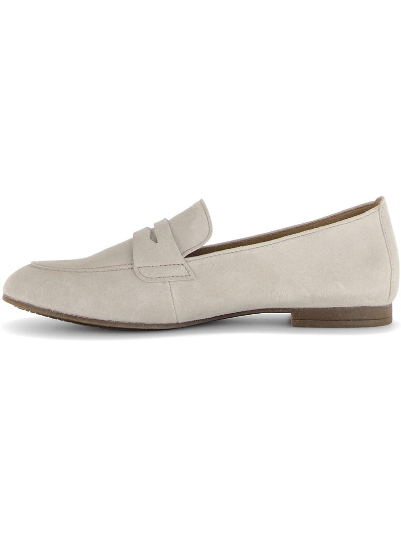 Mocassins  en daim Beige - Kiabi