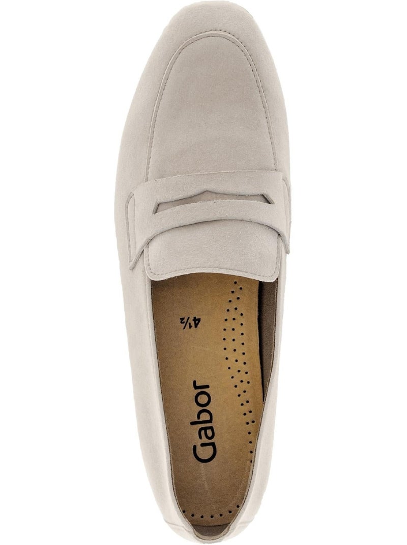 Mocassins  en daim Beige - Kiabi