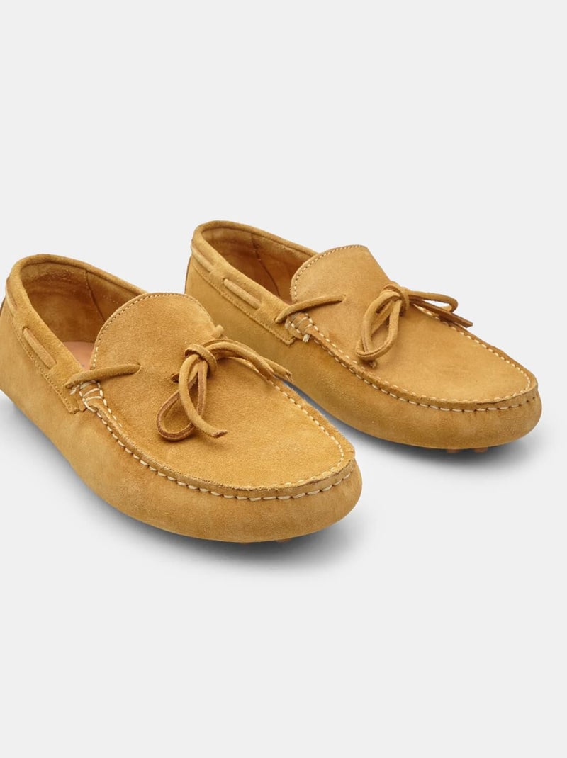 Mocassins en daim comfortables BATA Jaune - Kiabi