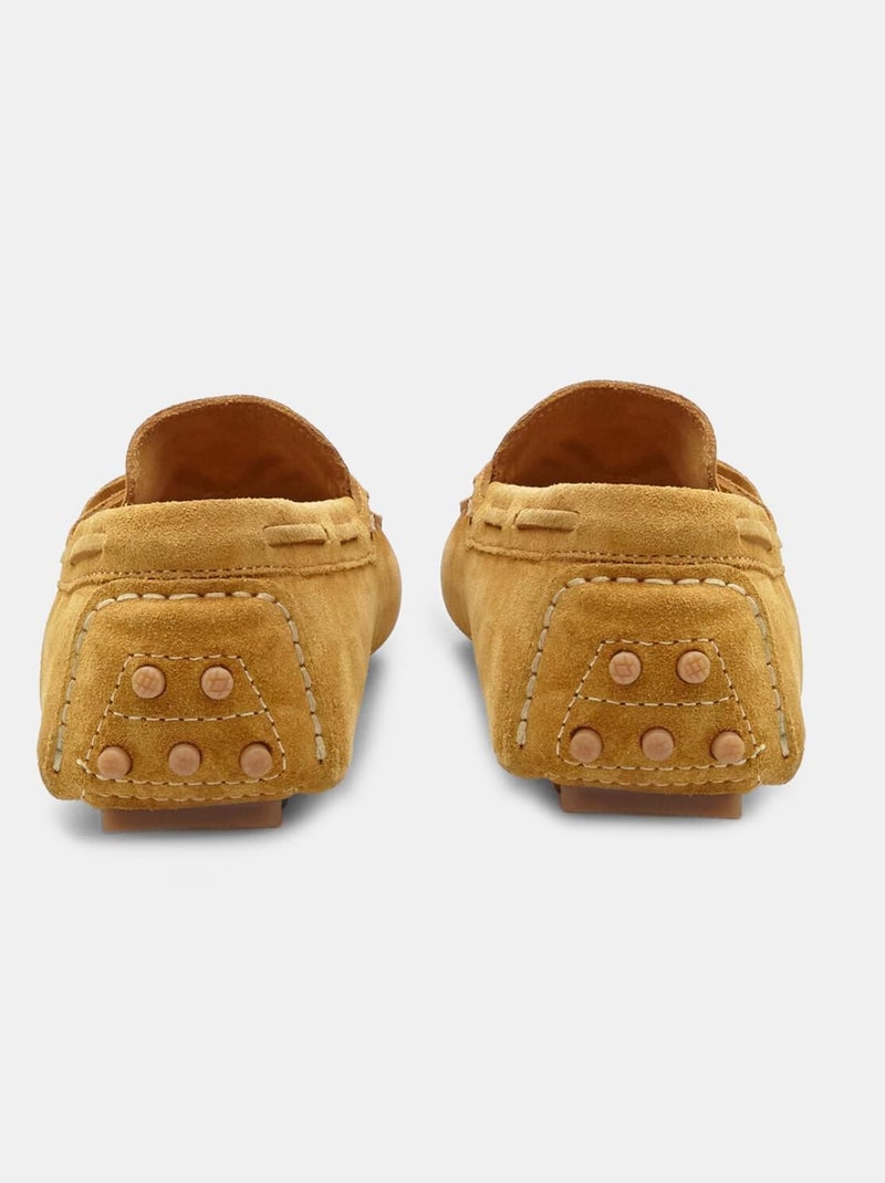 Mocassins en daim comfortables BATA Jaune - Kiabi