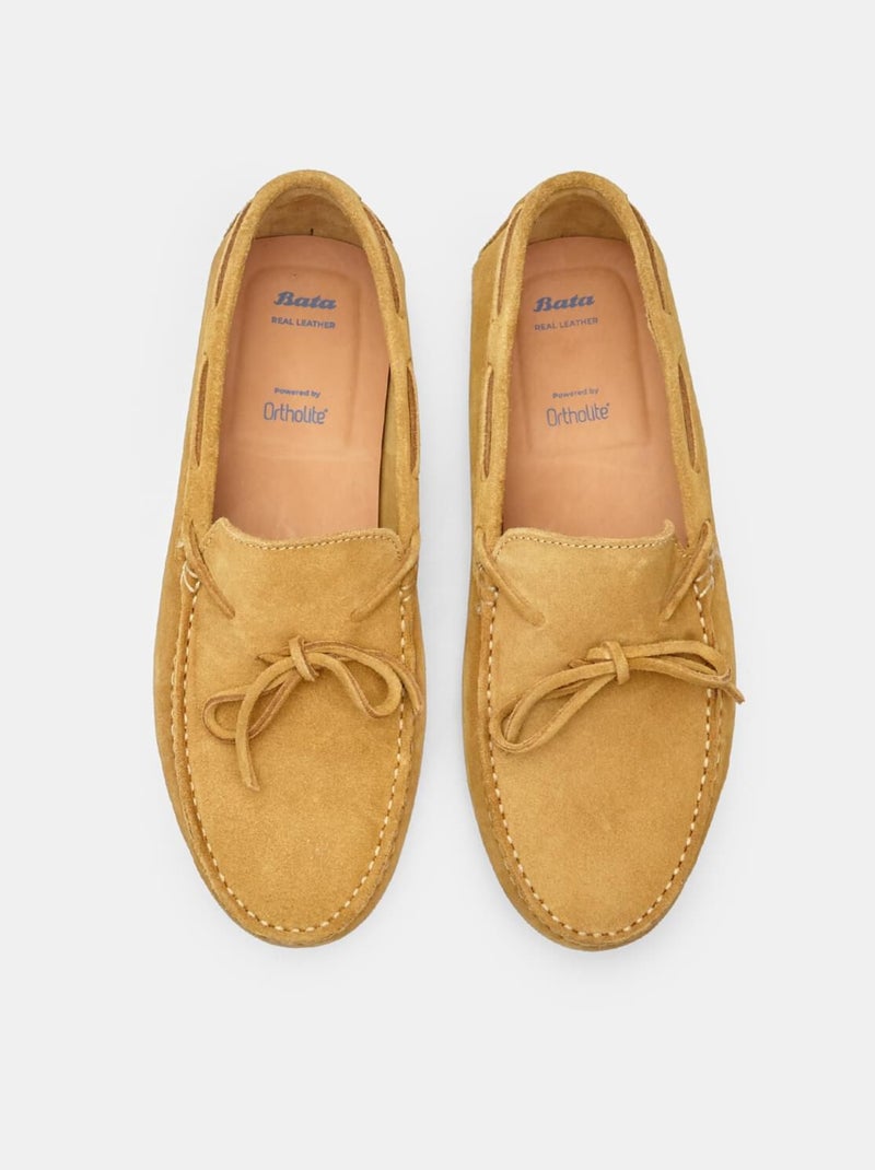 Mocassins en daim comfortables BATA Jaune - Kiabi