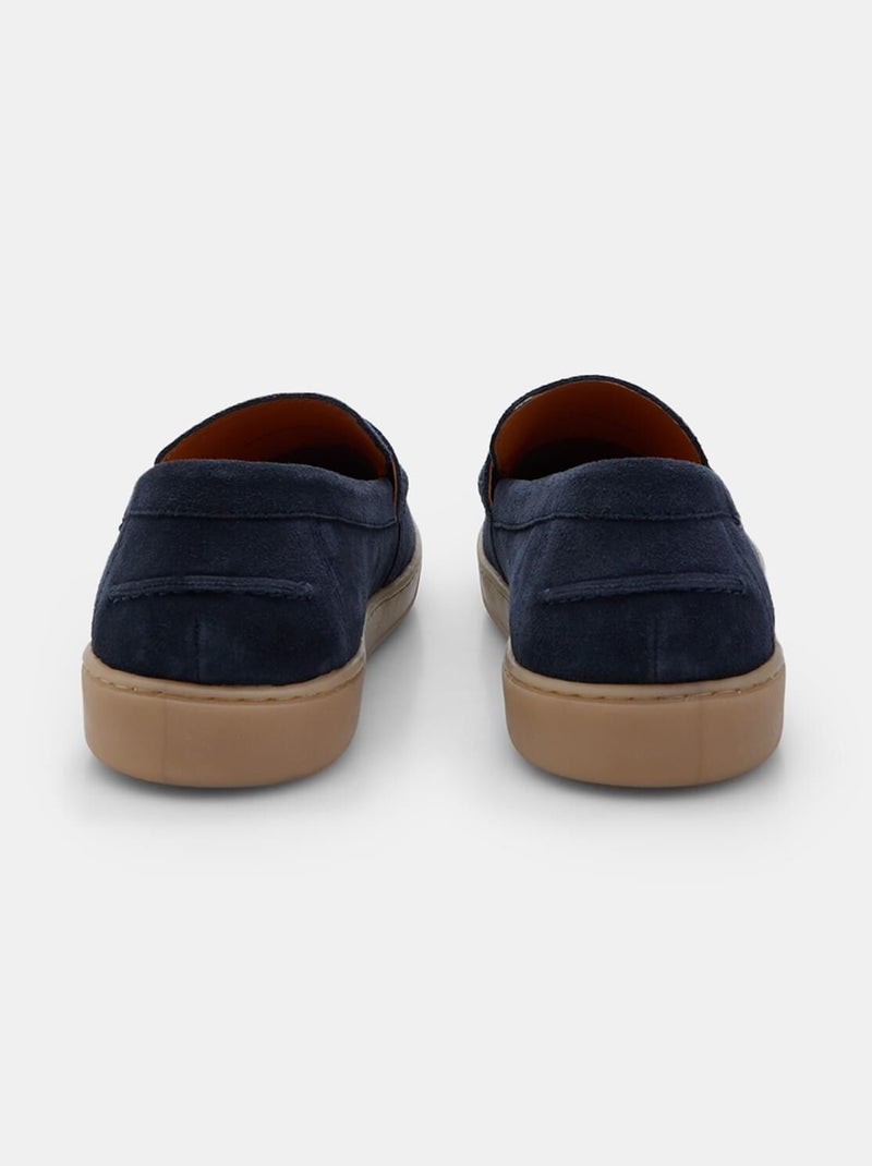 Mocassins en daim confortables  BATA Bleu - Kiabi