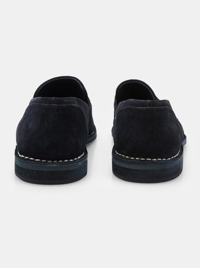 Mocassins en daim confortables  BATA Bleu - Kiabi