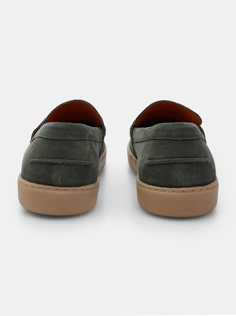 Mocassins en daim confortables  BATA Vert - Kiabi