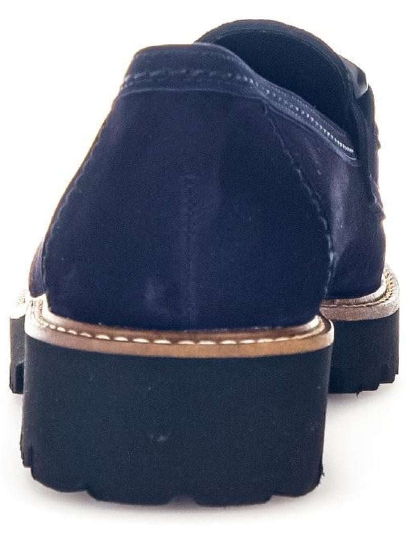 Mocassins  en Nubuck Bleu - Kiabi