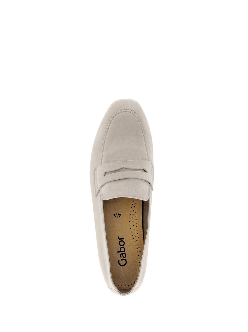 Mocassins  en nubuck Doré/or - Kiabi