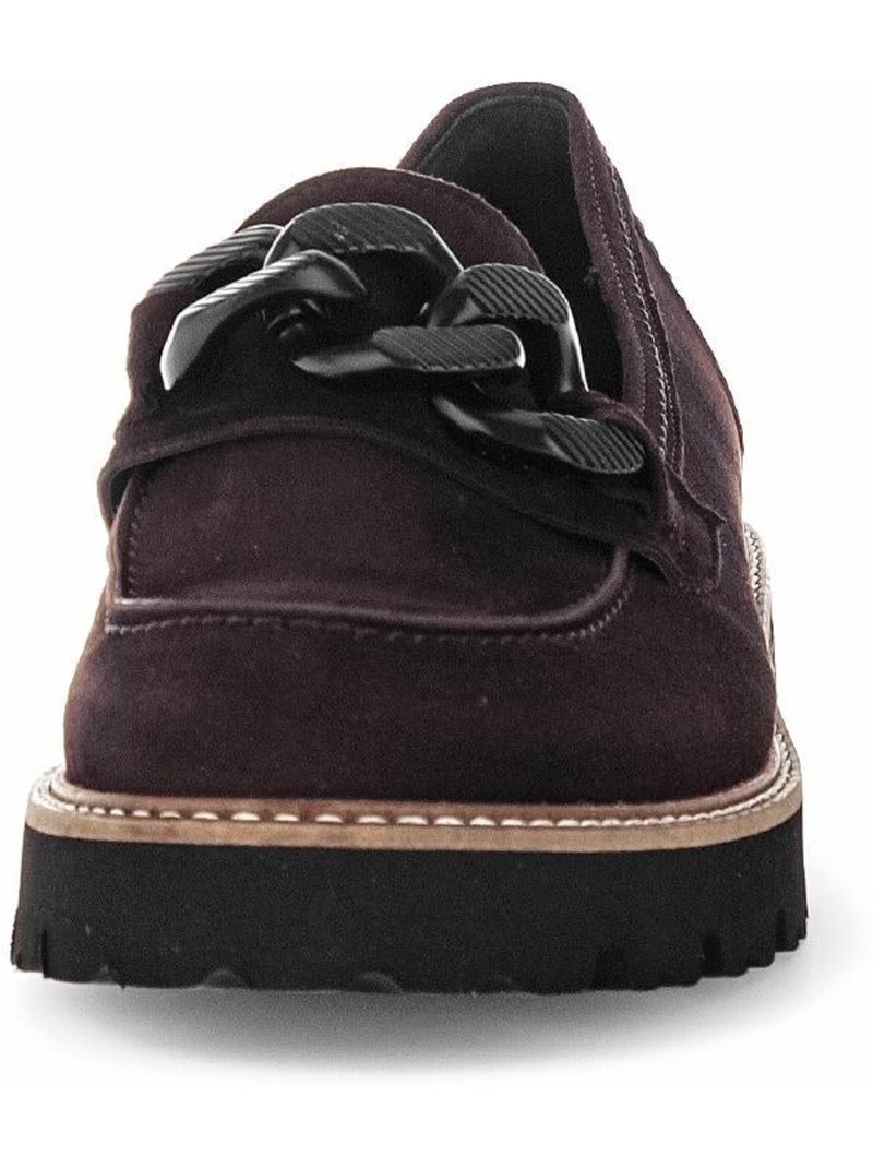 Mocassins  en Nubuck Marron - Kiabi