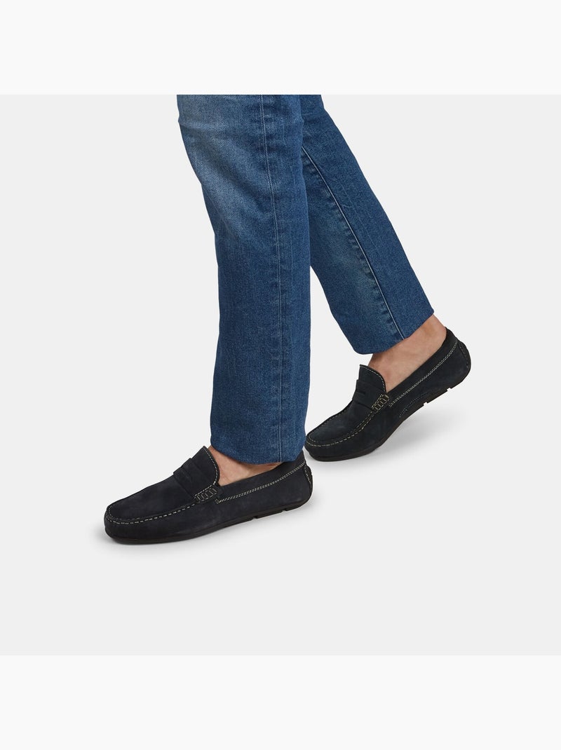 Mocassins en suède BATA Bleu - Kiabi