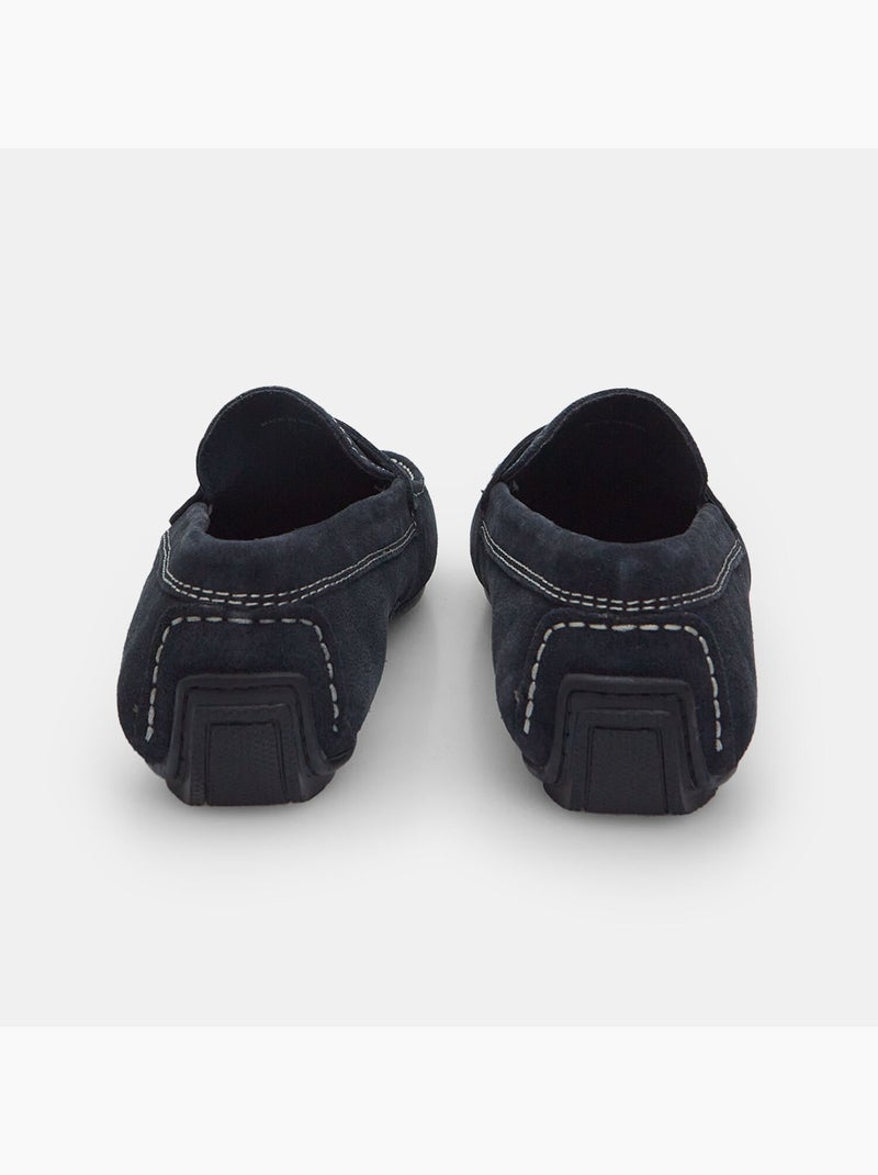Mocassins en suède BATA Bleu - Kiabi