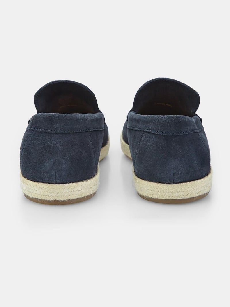 Mocassins en Suede  BATA Bleu - Kiabi