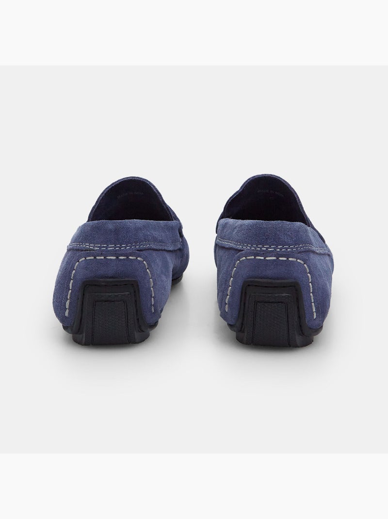 Mocassins en suède BATA Gris - Kiabi