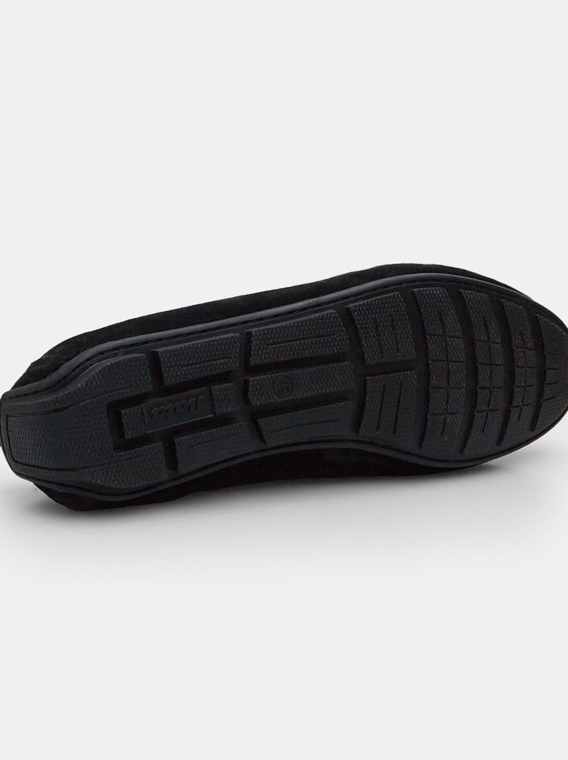 Mocassins en suède BATA Noir - Kiabi