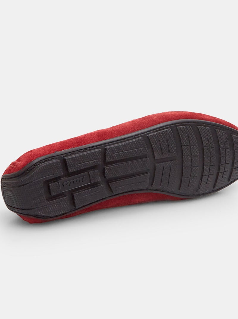 Mocassins en suède BATA Rouge - Kiabi
