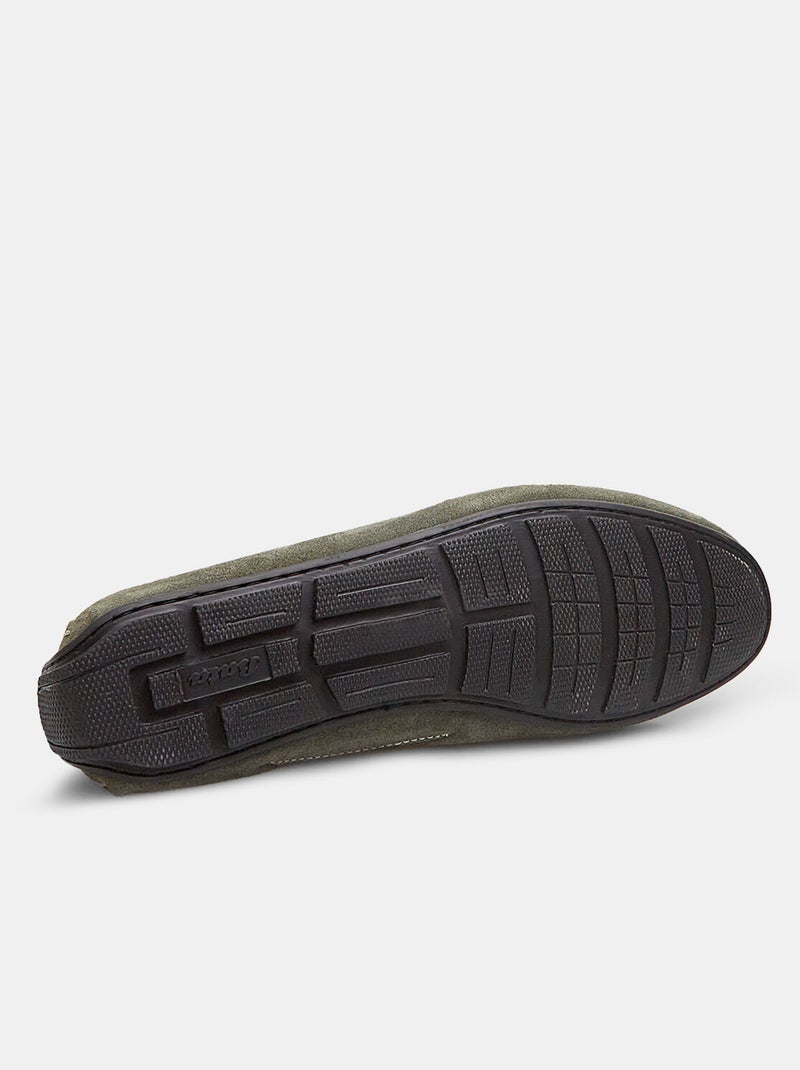 Mocassins en suède BATA Vert - Kiabi