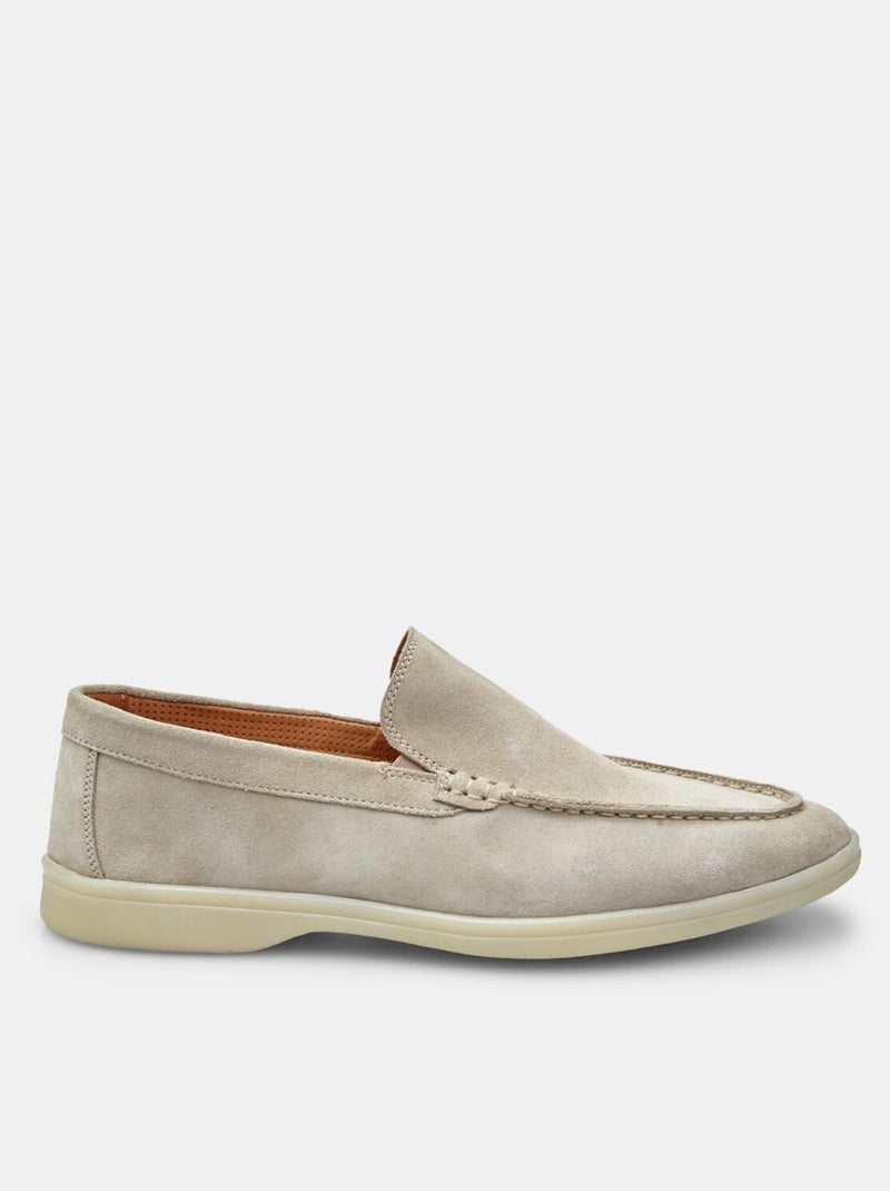 Mocassins en Suede comfortables BATA Beige - Kiabi