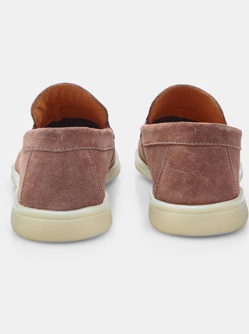 Mocassins en Suede comfortables BATA Marron - Kiabi