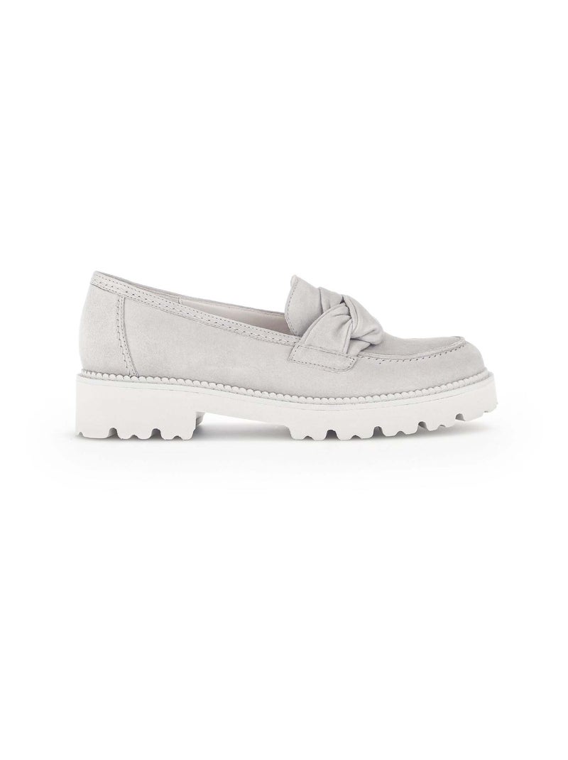 Mocassins  en suède Gabor Gris Gris - Kiabi