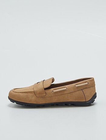 Mocassins en suédine