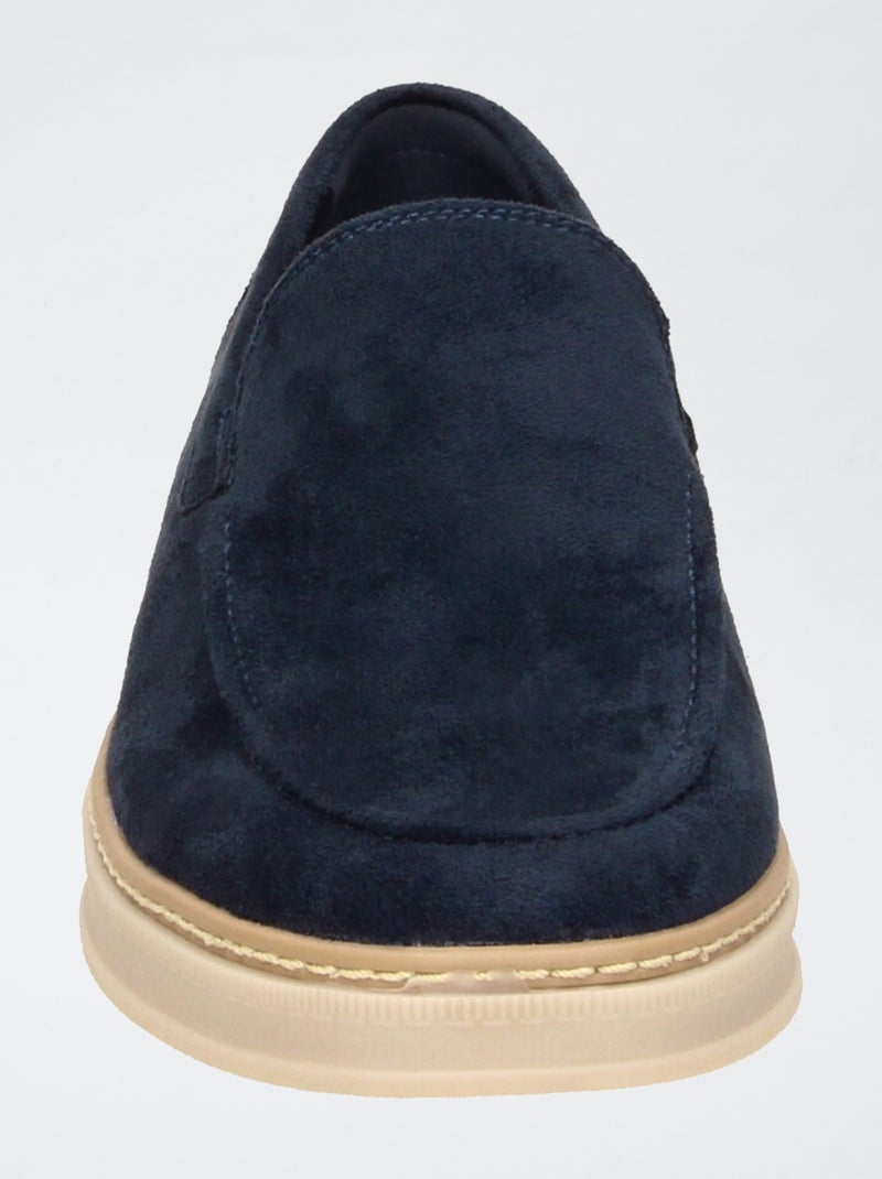 Mocassins en suédine Bleu - Kiabi