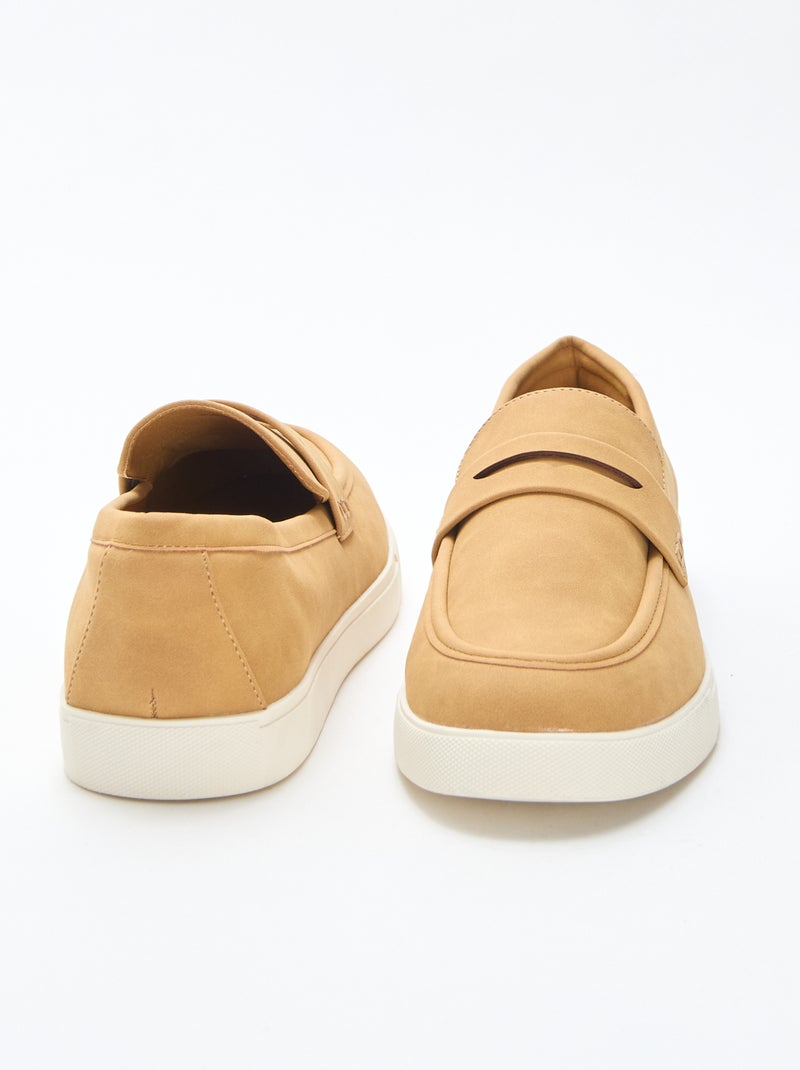 Mocassins en suédine Marron - Kiabi