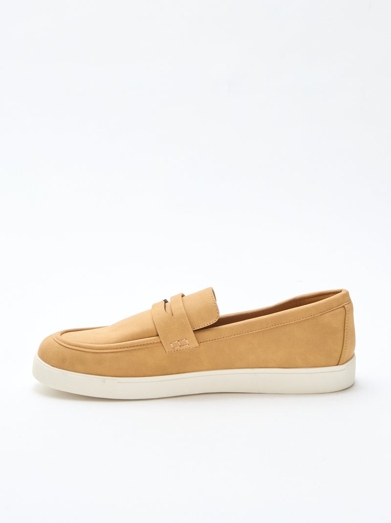 Mocassins en suédine Marron - Kiabi