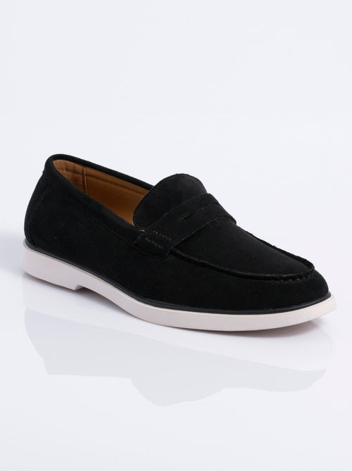 Mocassins en suédine, semelle contrastée - AFIBEL - Kiabi