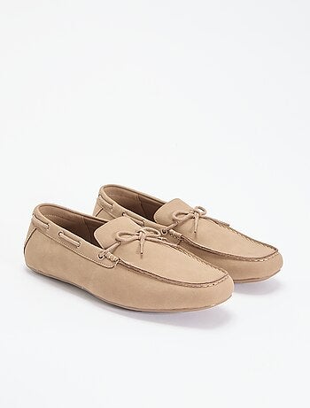 Mocassins en suédine unis