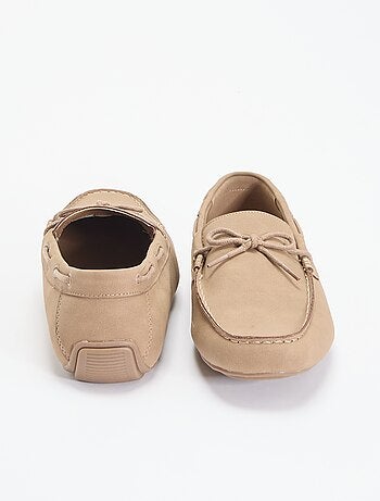 Mocassins en suédine unis