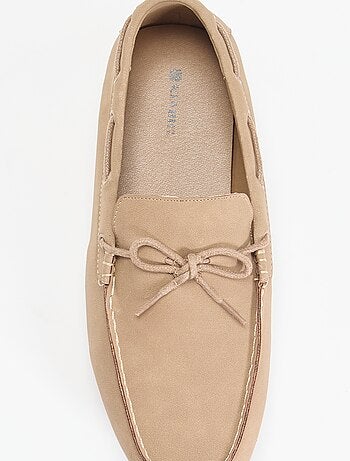 Mocassins en suédine unis