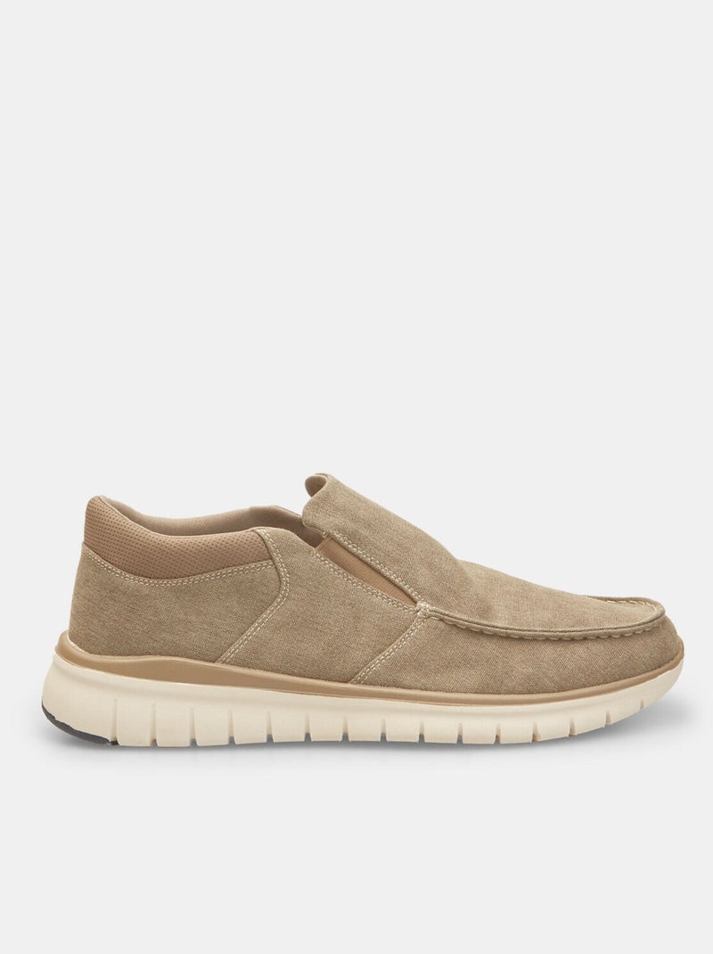 Mocassins en tissu BATA Summer Beige - Kiabi