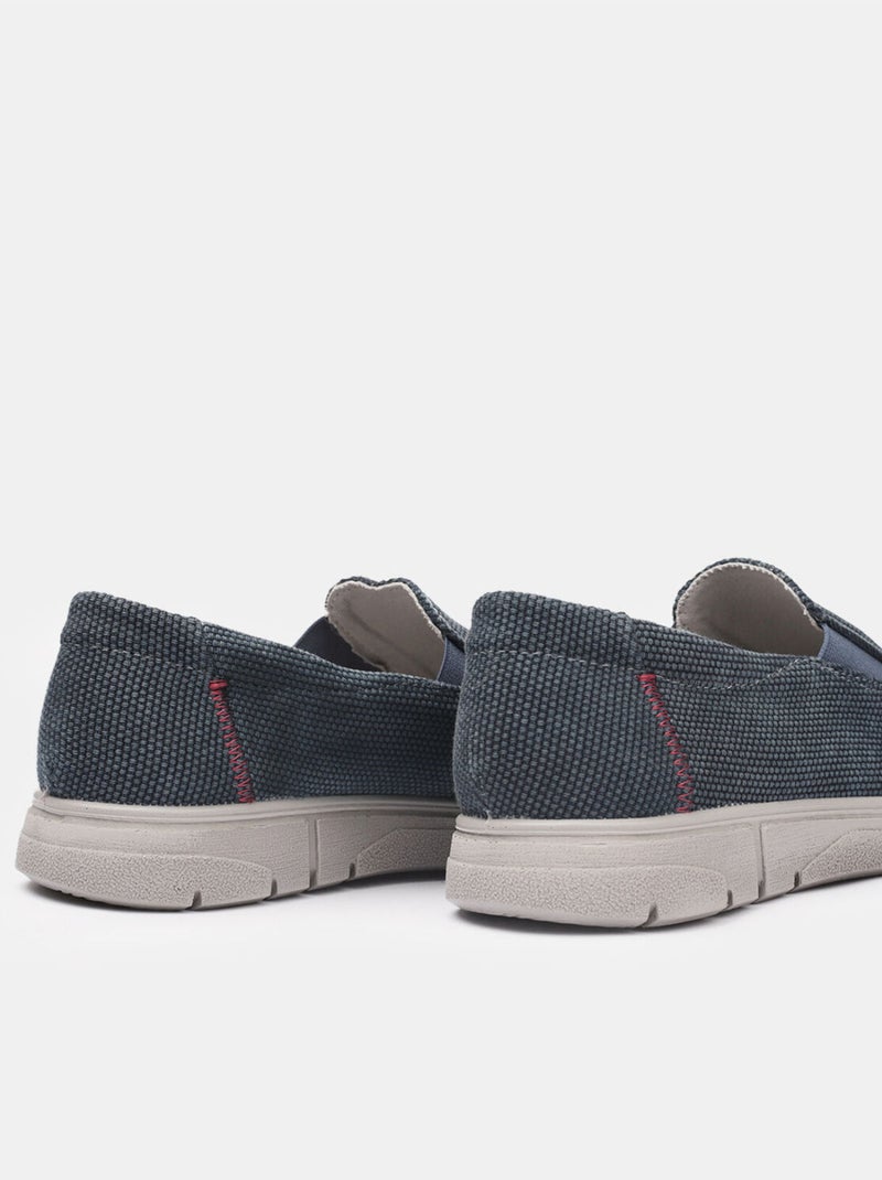 Mocassins en tissu Bleu - Kiabi