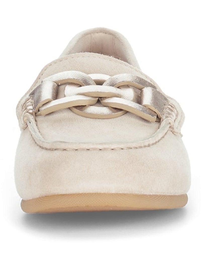 Mocassins  en velours Beige - Kiabi