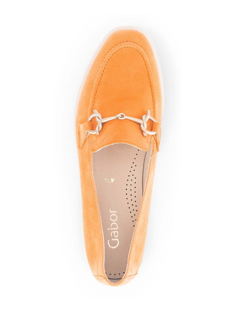 Mocassins  en velours Jaune - Kiabi